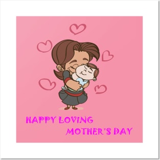 Happy Lovely Mothers Day Posters and Art